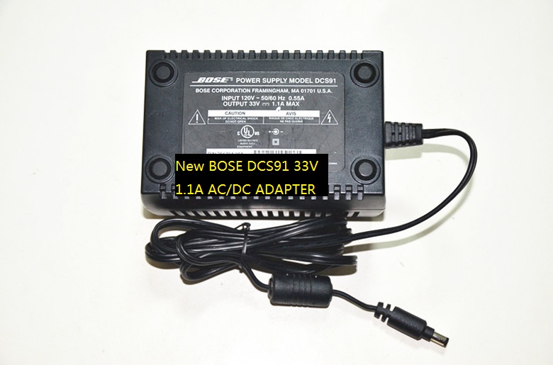 New BOSE DCS91 33V 1.1A AC/DC ADAPTER POWER SUPPLY